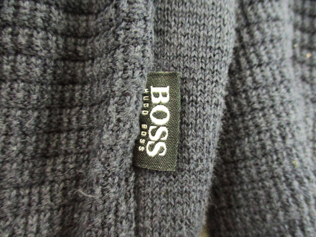  весна предмет HUGO BOSS* Hugo Boss *< тонкий хлопок круглый вырез вязаный >*M72c