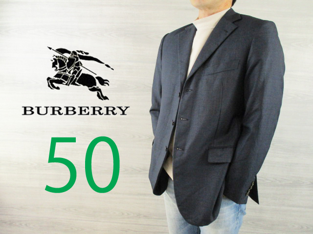 春物 BURBERRY LONDON●バーバリー イタリア製＜3B ジャケット＞●M1380c_画像1