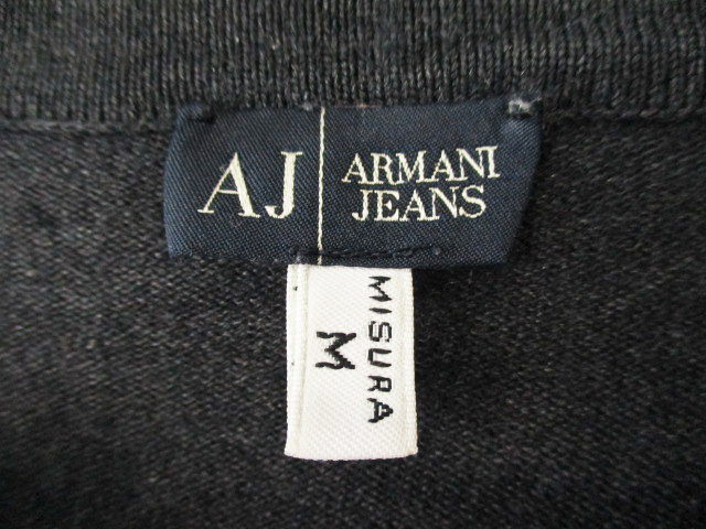 春物 ARMANI JEANS●アルマーニジーンズ ＜薄手・ワンポイント刺繍・ニット＞●M1430y_画像9