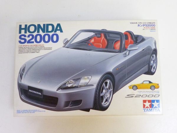 R133-S3-13478 未組立 TAMIYA タミヤ 1/24 スポーツカーシリーズ ホンダS2000 HONDA ディスプレイモデル プラモデル 現状品①_画像1