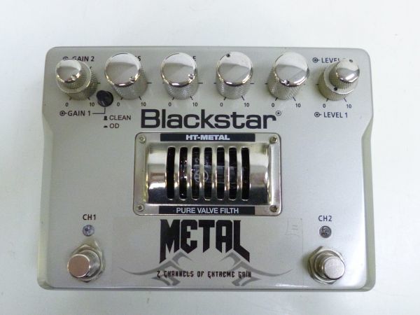 R105-N30-1542 Blackstar HT-Metal ディストーション オーバードライブ ギター エフェクター 現状品①_画像2