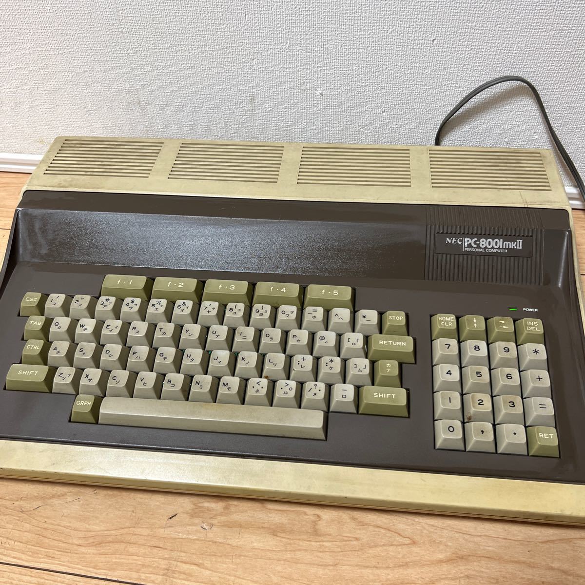 中古★通電OK★NEC PC-8001mk2★パーソナルコンピューター(ジャンク)_画像4