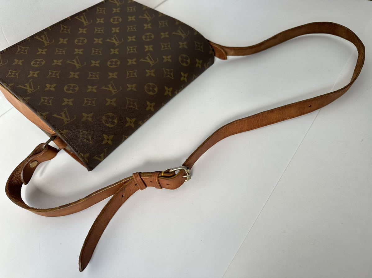 LOUIS VUITTON ルイヴィトン モノグラム カルトシエールMM M51253 ショルダーバッグブラウン Cartouchiere MM メンズ レディースの画像6