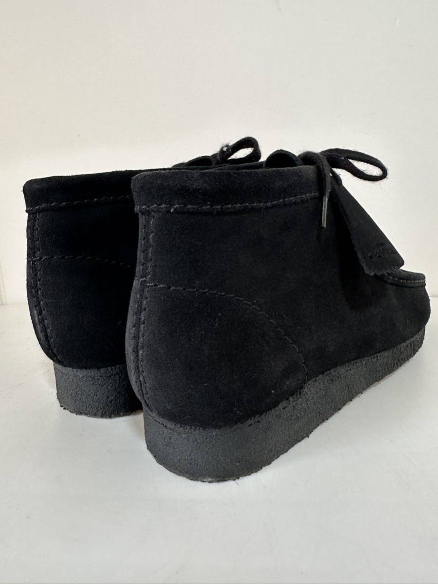 【極美品】クラークス ワラビー ブーツ ハイカット スエード 黒 ブラック UK9 27.0cm Clarks wallabee boot_画像3