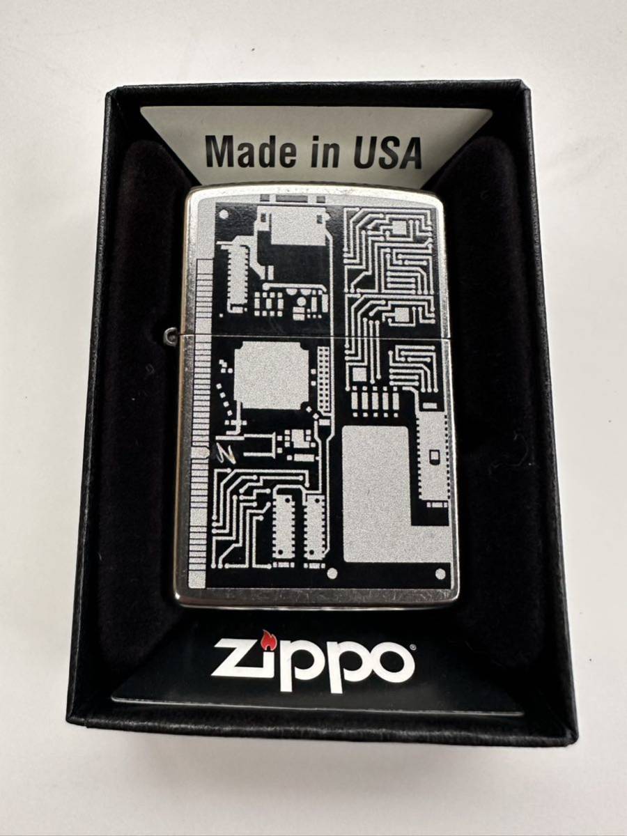 ZIPPO (ジッポ) USA製 オイルライター ケース入り 2017年製 火花確認済_画像1