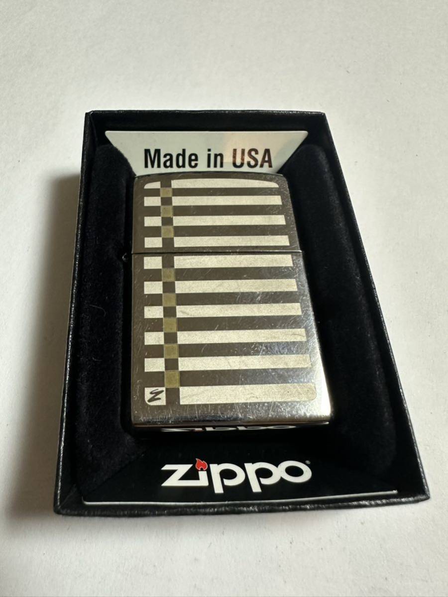 ZIPPO (ジッポ) USA製 オイルライター ケース入り 2016年製 火花確認済 ブラックアイス_画像1