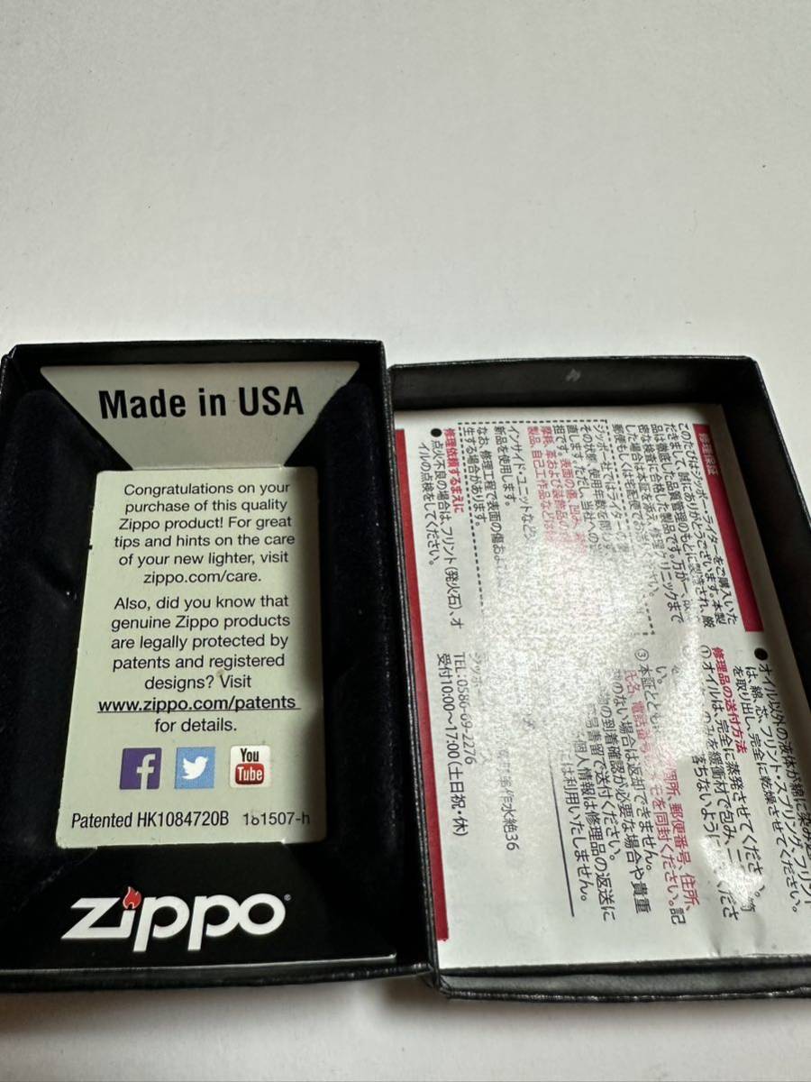 ZIPPO (ジッポ) USA製 オイルライター ケース入り 2015年製 火花確認済 ドクロ ガイコツ_画像7