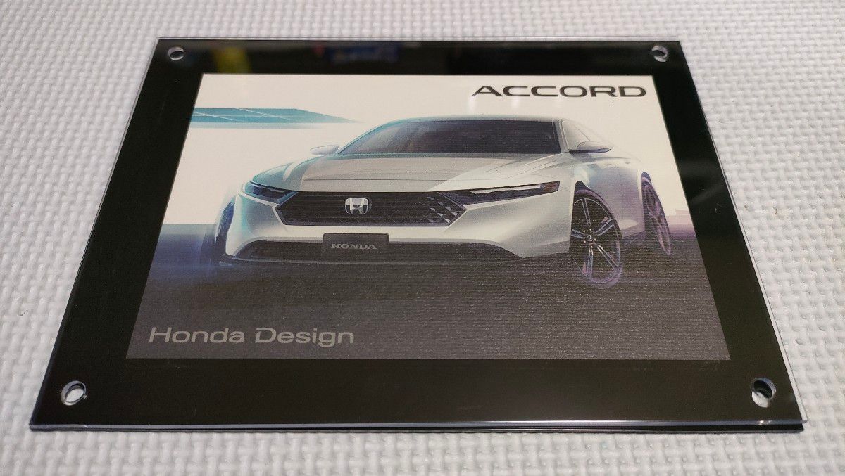 【非売品】ホンダ　HONDA　アコード ACCORD　ポストカード　アクリルフレームスタンド付！