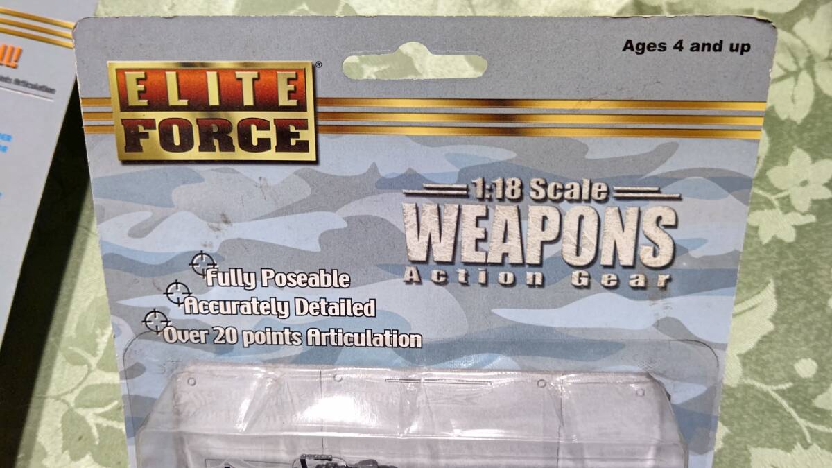  Vintage 1/18 Elite сила ELITE FORCE WEAPONS Action Gear оружие 2 комплект (US NAVY SEAL темно-синий наклейка & SWATs ватт )