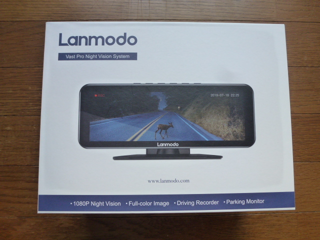 中古　Lanmodo Vast Pro ナイトビジョン システム ドライブレコーダー　暗視カメラ　バックカメラ付_画像1