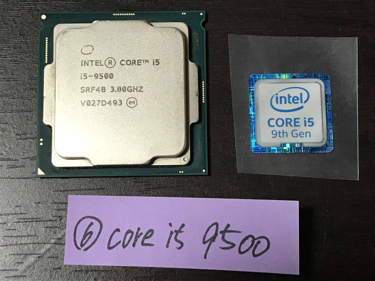 06 intel Core i5 9500 3.00GHz / 動作品_画像1