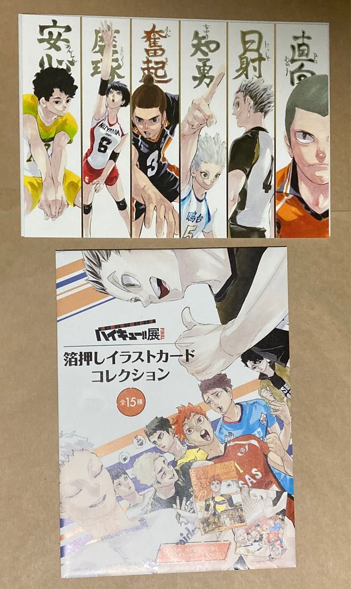 ハイキュー展 クリアファイル プレースタイルセッター&箔押し ハイキュー展 クリアファイル プレースタイルセッター&箔押し