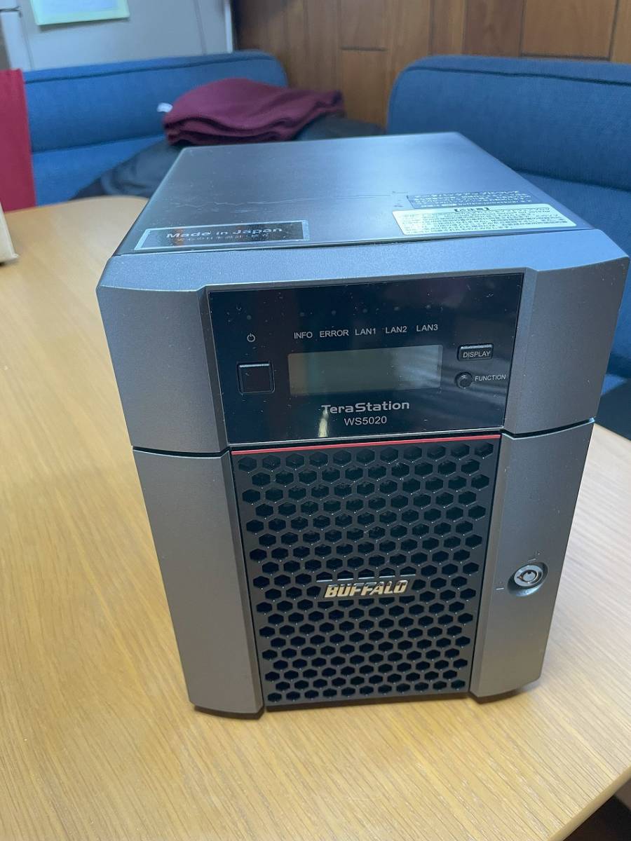 【大容量 40TB ストレージ】バッファロー WS5420DN9 Windows Server IoT 2019 for Storage NAS 40TBモデル（10TB×4） ※中古_画像1