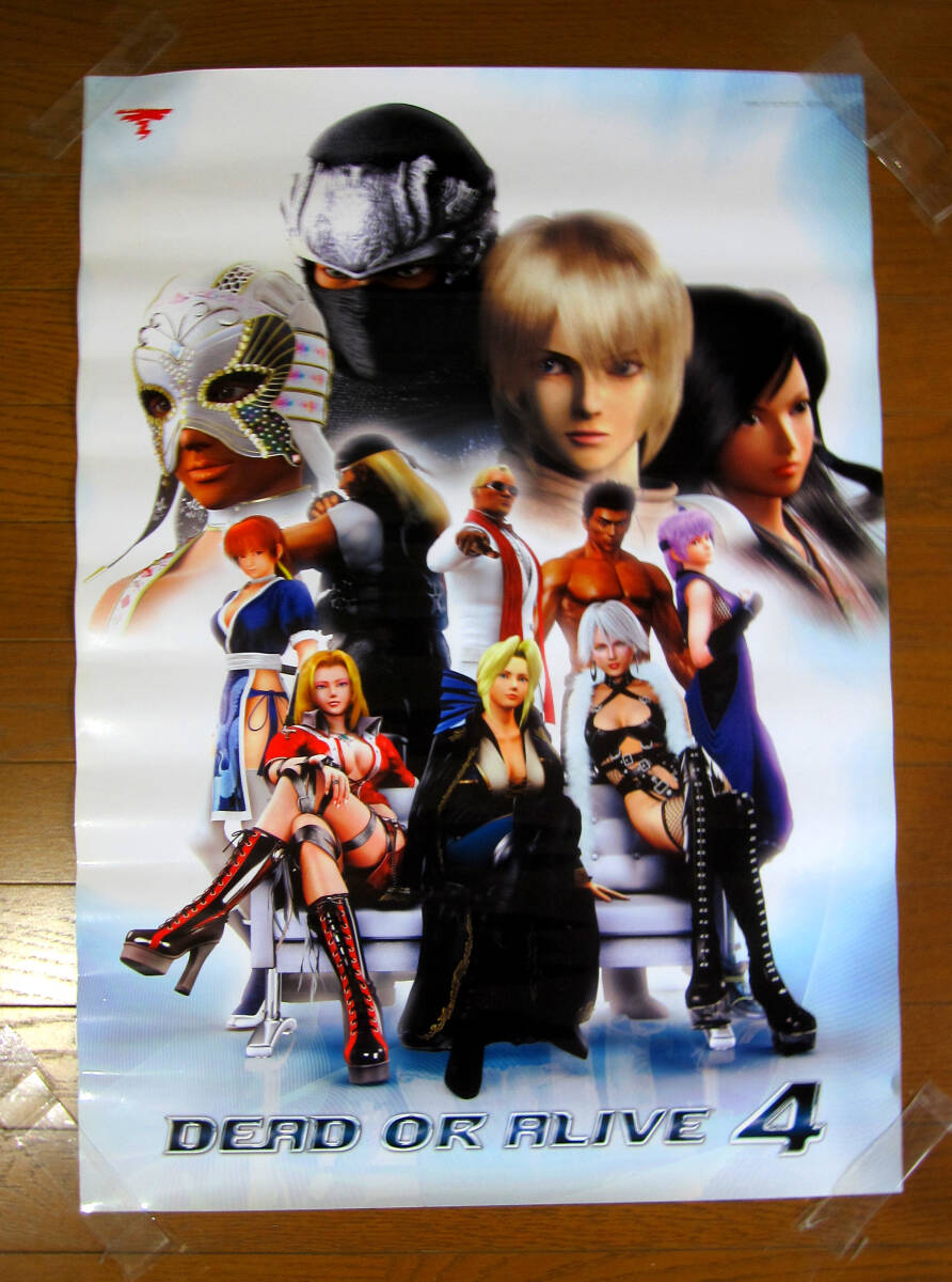 Xbox 360★Dead or Alive 4★デッド・オア・アライヴ4 B2サイズ ポスター 非売品★新品の画像1