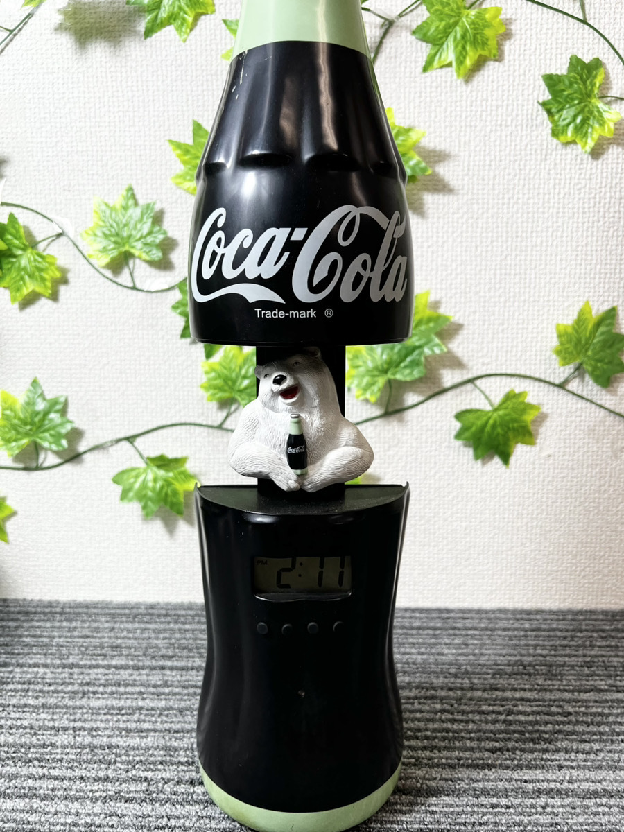 2460-01☆◇動作確認済◇コカコーラ coca-cola 時計 壁掛け時計 瓶型