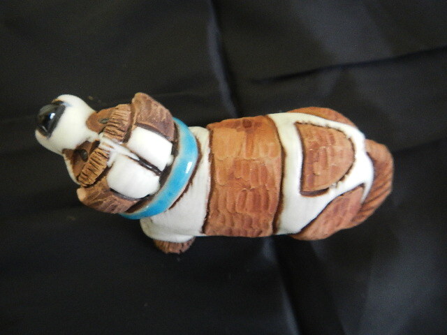 Hand　Made　in　peru　木製品ハンドメイド　犬　置物です。_画像3