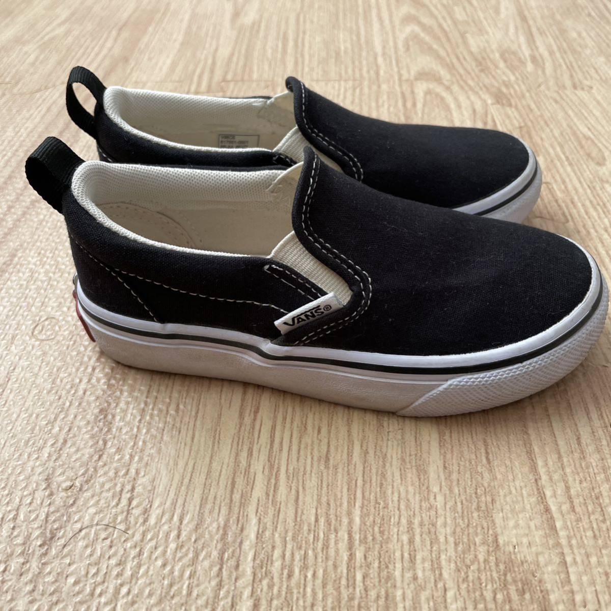 【送料無料】VANS スリッポン 黒 17cm_画像5