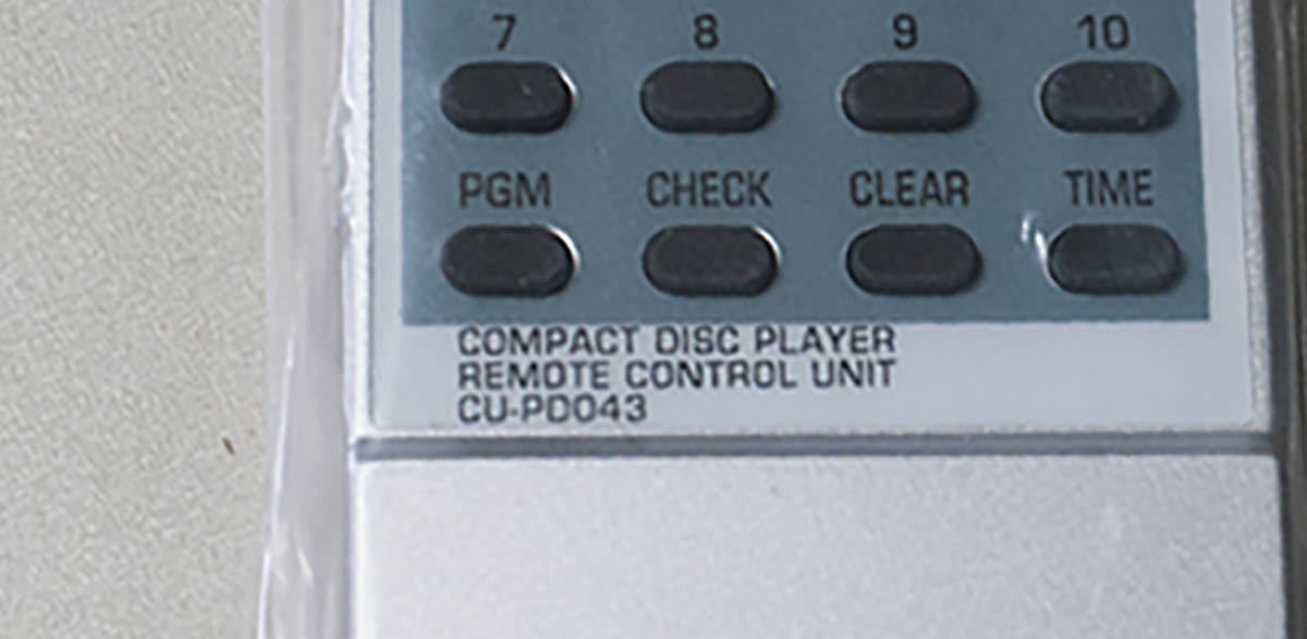PIONEER CDプレーヤー PD-T04等広対応リモコン CU-PD043互換品 新品動作確認 送料185円の画像2