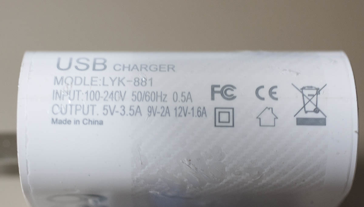 PD 充電器 65w　6ポート 3.1A 充電器 USB 5ポート PD1ポート　未使用新品 White 送料無料_画像5