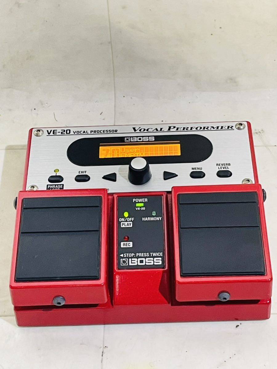 中古品】BOSS VOCAL PROCESSOR VE-20 ボーカル エフェクター 音響機材 状態良好_画像2