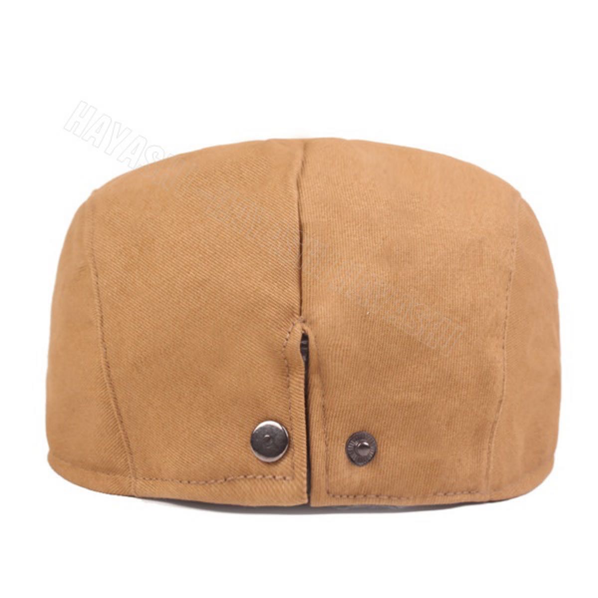 ベレー帽子　ハンチング 帽子 レトロフレンチ キャップ 送料無料　男女兼用　ダークブラウン