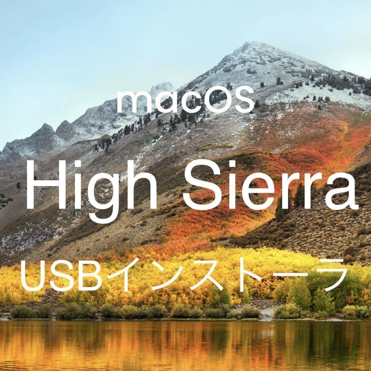 mac OS High Sierra 10.13.6 インストールUSBメモリ 起動ディスク インストーラー_画像1