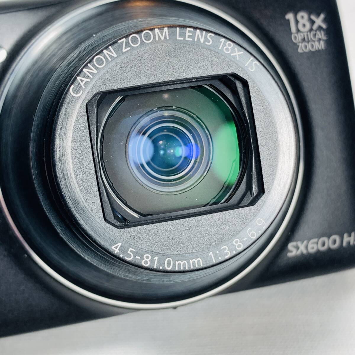 美品 Canon キャノン デジタルカメラ PowerShot SX600HS 光学18倍ズーム ブラック 動作確認済み USED品 1円スタート _画像7