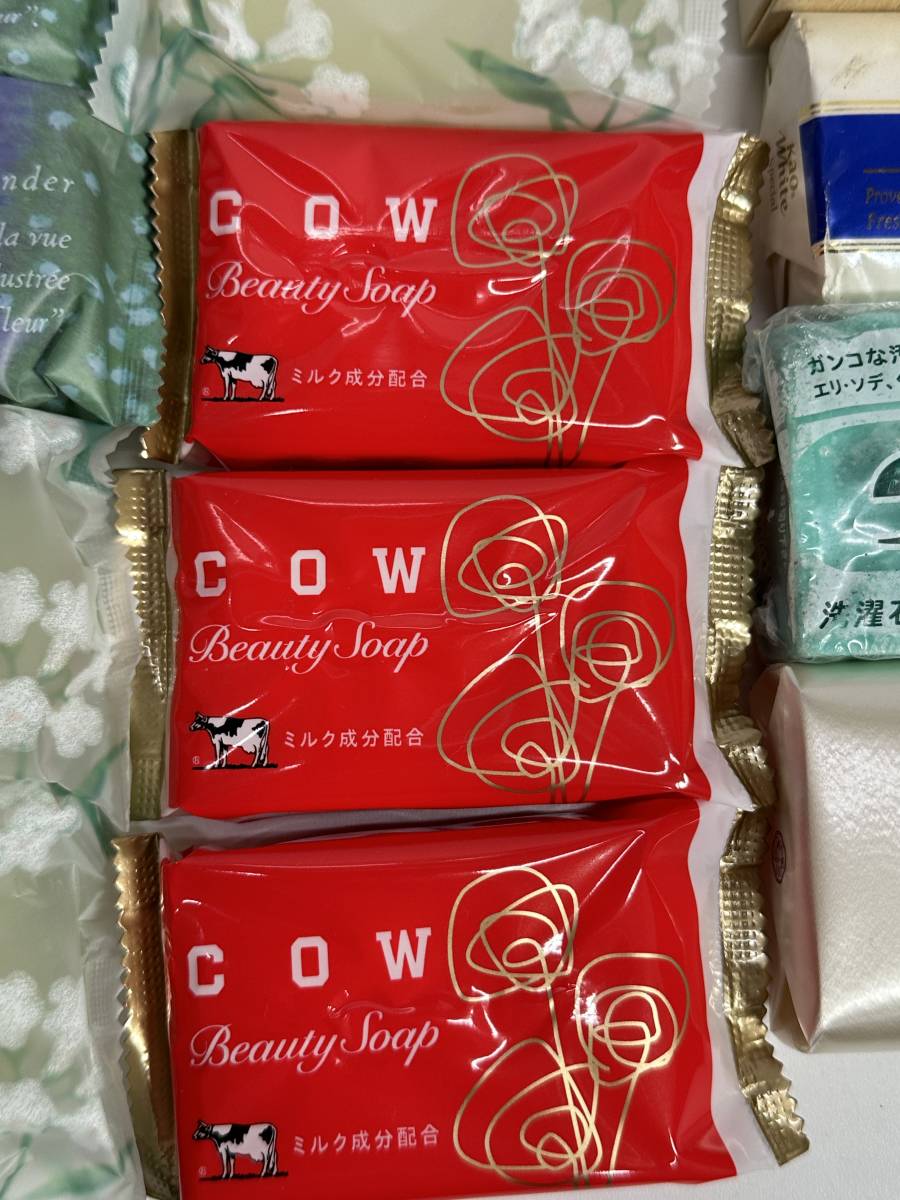 ★格安出品！！ 未使用 固形石鹸 まとめ売り COW 牛乳石鹸 資生堂 ル・サボン等 30個 セット 石鹸 せっけん 生活用品 ビンテージ G133_画像5