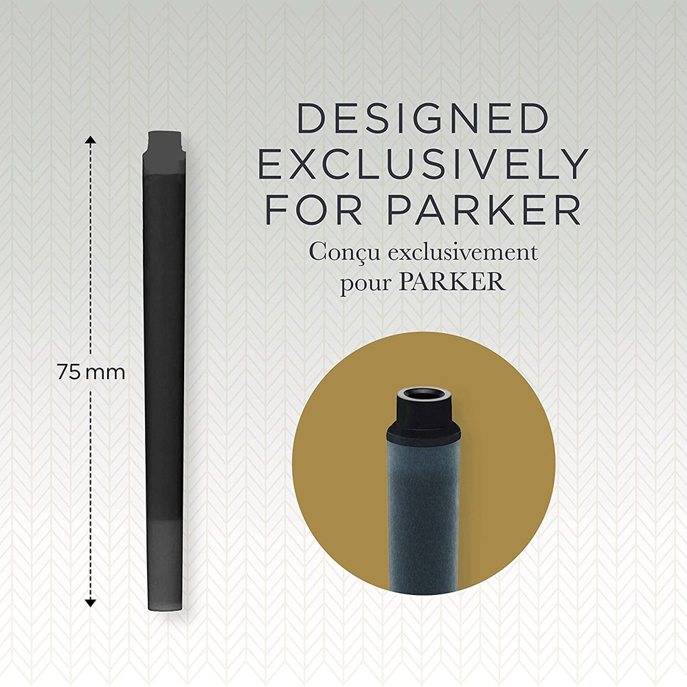  cartridge ink refill Parker fountain pen ink black black 10 pcs insertion 1950206/2069 Japan regular goods x1 pack / free shipping mail service 