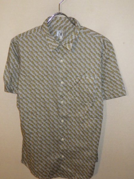 z4164TK* Takeo Kikuchi * total pattern *. pattern * short sleeves shirt * size 3* rare * super-discount * postage cheap 