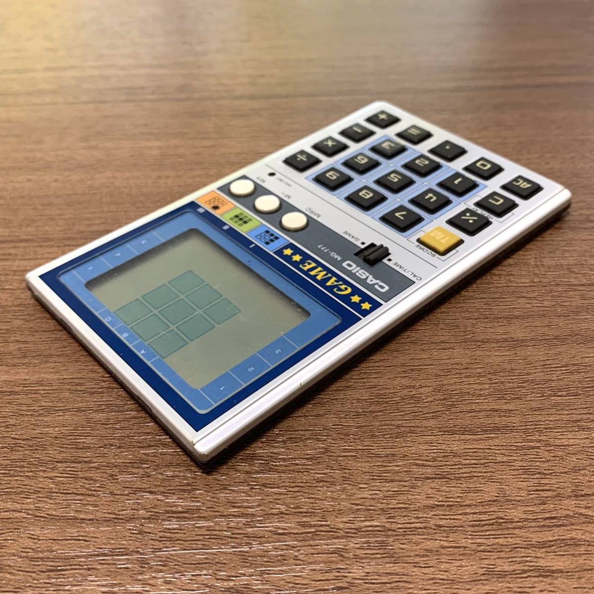 CASIO カシオ MG-777 ゲーム電卓 ソフトカバー 説明書など付属 電池切れのため動作未確認_画像4