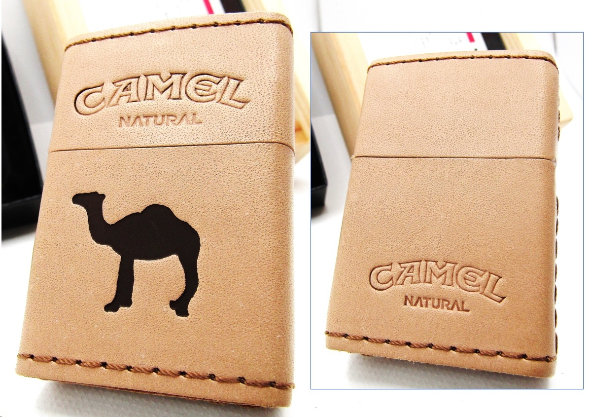 キャメル Camel ナチュラル 革巻 zippo ジッポ 2015年 未使用