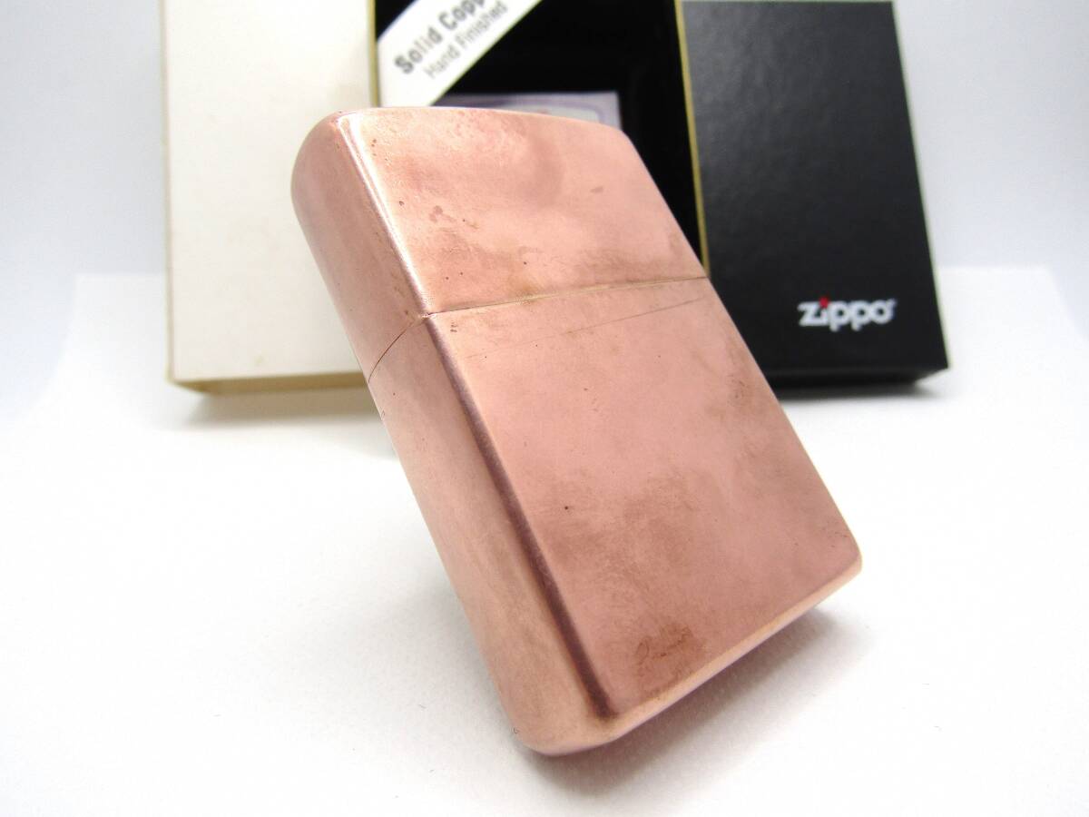 ソリッドカッパー Solid Copper ハンマー 彫刻 zippo ジッポ 2003年_画像6