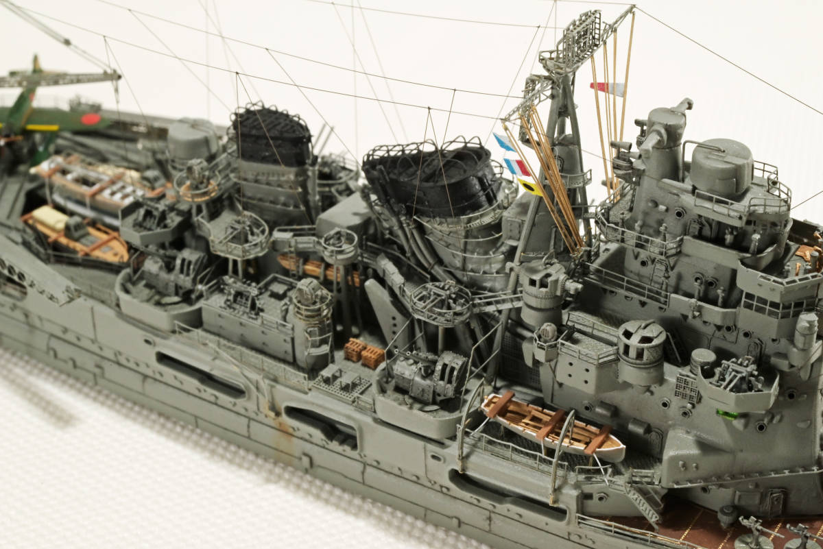 【完成品】1/700 重巡洋艦「高雄」フジミ製_画像7