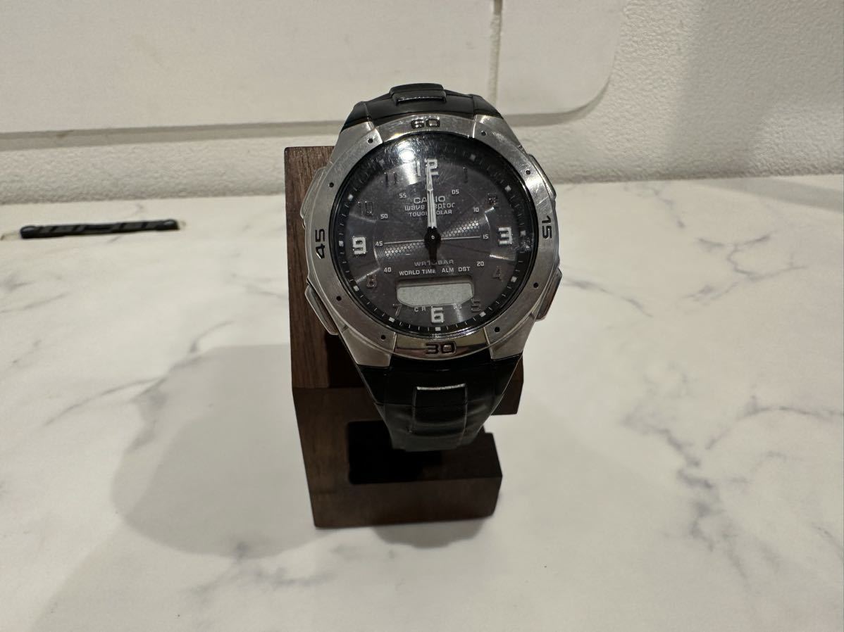 【中古】腕時計 CASIO カシオ WAVE CEPTOR ウェーブセプター WVA-470 タフソーラー 電波ソーラー デジタル メンズ 【札TB01】_画像2