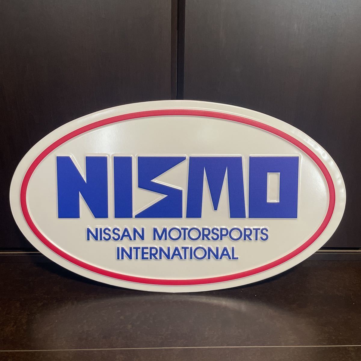 送料無料 レア 大サイズ幅61.7cm 旧ロゴ本物 NISMO プレート パネル 看板 サイン 日産 ニスモ ニッサン 初代ロゴ SUPER GT レース GT-R Z