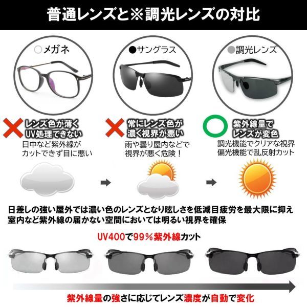  silver discoloration style light polarized light sunglasses gorgeous 4 point accessory attaching UV resistance UV400 sports sunglasses super light weight man and woman use fishing Drive 