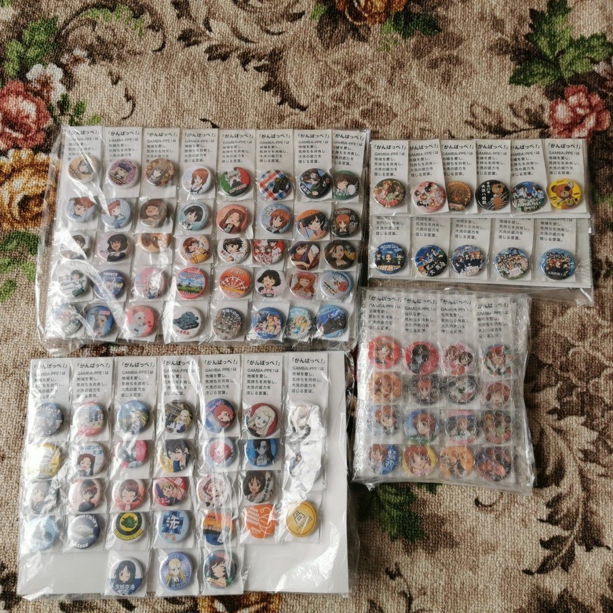 ガールズ&パンツァー GAMBA-PPE!缶バッジ まとめ売り