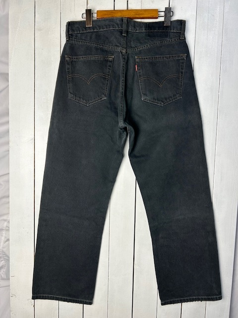 90s Levis 512 後染め ブラックデニムパンツ 31 リーバイス 墨黒 90s Levis 512 後染め ブラックデニムパンツ 31 リーバイス 墨黒