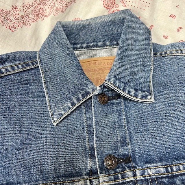 90s LVC LEVIS 71557 3rd ビッグE デニムジャケット 36 リーバイス 復刻 レプリカ オールド ヴィンテージクロージング S  ●64