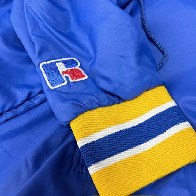 USA古着 90s USA製 RUSSELL ライン切替え ナイロンプルオーバー USA古着 90s USA製 RUSSELL ライン切替え ナイロンプルオーバー