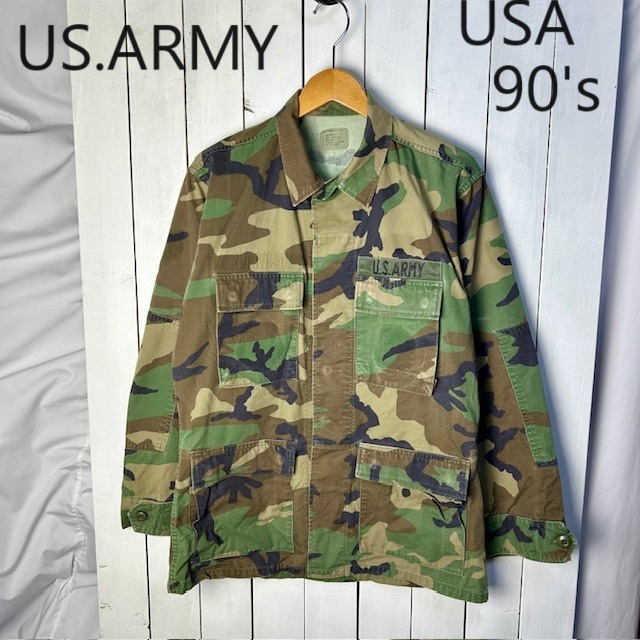 USA古着 米軍実物 90s ウッドランドカモフィールドジャケット USA古着 米軍実物 90s ウッドランドカモフィールドジャケット