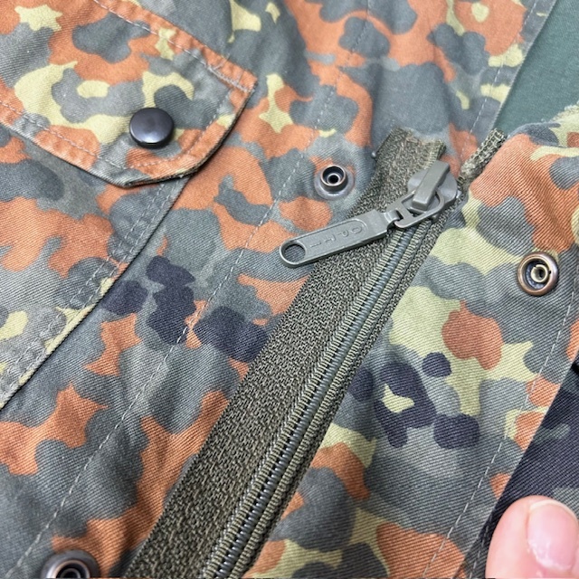 ユーロ古着 ドイツ軍実物 90s フレクターカモ フィールドシャツ L～XL ミリタリー 軍物 ヴィンテージ オールド ヨーロッパ ジャケット ●95