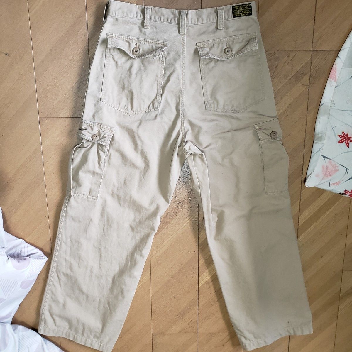 ショット schott カーゴパンツ cargo pants カーキ Lサイズ bottoms ボトムス SIX pockets