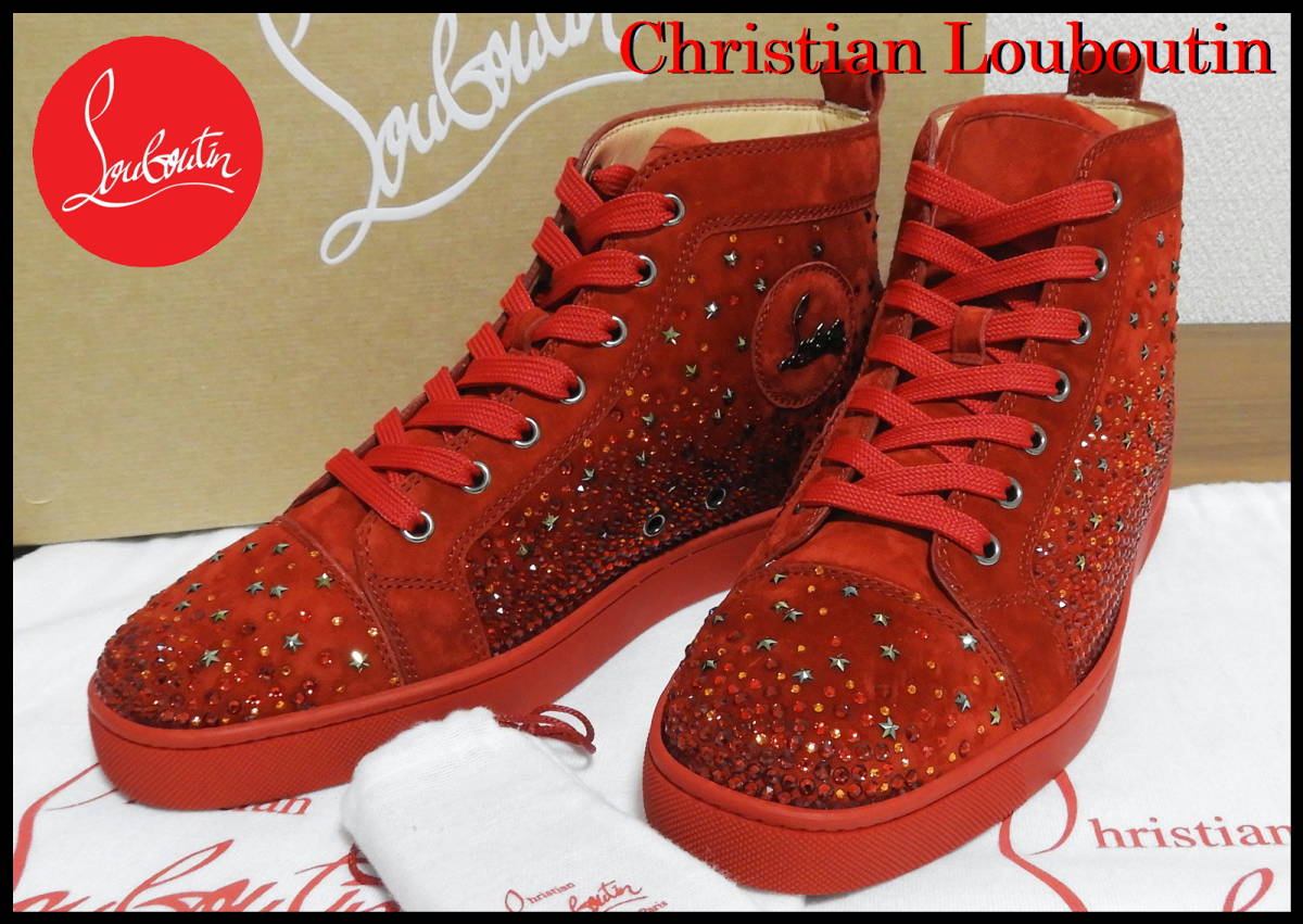 激レア Christian Louboutin スタースワロフスキー プレミア 嵐着用 クリスチャンルブタン 赤 メンズ 41 ハイカット スニーカー Arashi Buyee Buyee Japanese Proxy Service Buy From Japan Bot Online