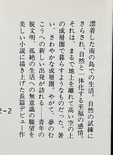 即決！池澤夏樹『夏の朝の成層圏』中公文庫　1990年初版　青年の脱文明、孤絶への無意識の願望を瑞々しい筆致で綴る長篇デビュー作！_画像6