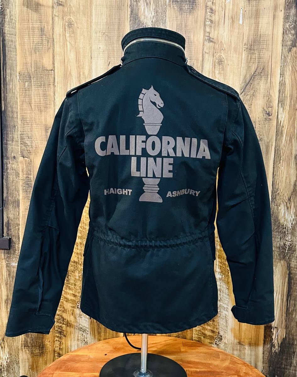 【CALIFORNIA LINE】 36サイズ　M65ミリタリージャケット　格納フード　ブラック　カリフォルニアライン　スカルフライト　ランブル_画像5