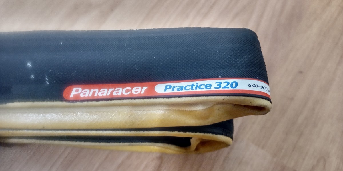 未使用 チューブラータイヤ PANARACER Practice 320 ブラック/スキンサイド パナレーサー プラクティス 送料520円_画像3