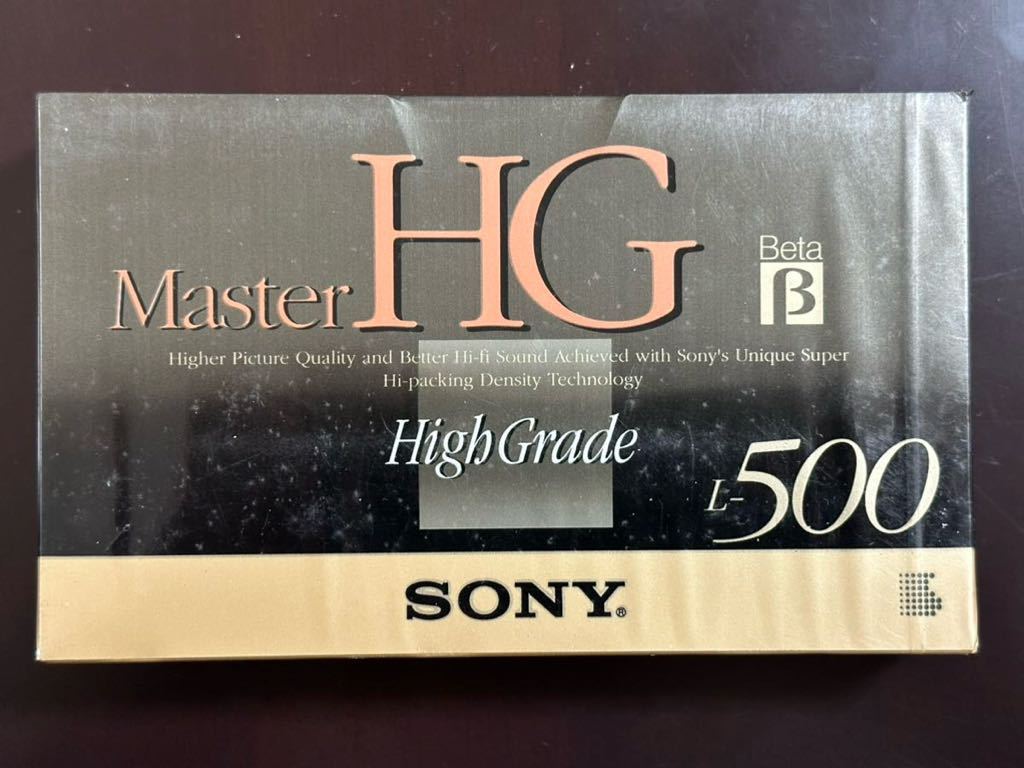 SONY ベータビデオテープ Master HG L500未開封_画像1