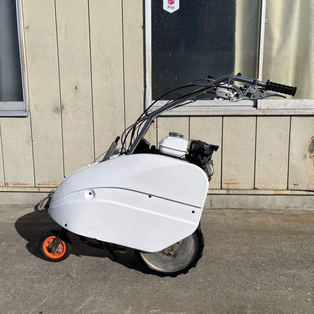 中古品　＊KAWASAKI カワサキ C-16 クランクカルチ 茶園 中耕機 ガソリンエンジン ヤンマー OHV GA90 ＊動作確認済み_画像1